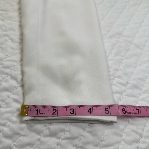 Mural Curve Open Front Shawl Collar Elegant Ivory Blazer - Picture 10 of 12